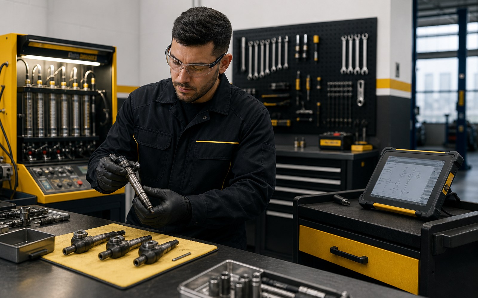 Taller técnico para reparación diésel